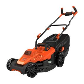 Tondeuse filaire 1600 W - largeur de coupe 38 cm - hauteur de coupe 20 à 70 mm - bac 45 L - Black+Decker BEMW471BH-QS