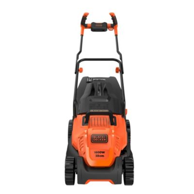 Tondeuse filaire 1600 W - largeur de coupe 38 cm - hauteur de coupe 20 à 70 mm - bac 45 L - Black+Decker BEMW471BH-QS