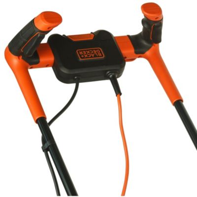 Tondeuse filaire 1600 W - largeur de coupe 38 cm - hauteur de coupe 20 à 70 mm - bac 45 L - Black+Decker BEMW471BH-QS