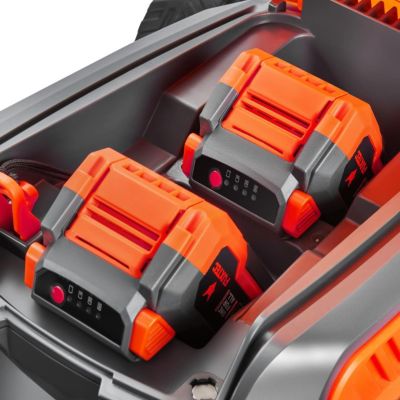 Tondeuse gazon batterie autotractée 40V (2X20V) - FUXTEC FX-E2RM51 - 51cm mulching ejection latérale 2 batteries Li-Ion 4Ah