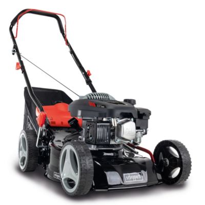 Tondeuse à gazon poussée thermique MP132-42 Scheppach  - moteur 4T- 131 cm3 - 3,3CV - largeur de coupe 42 cm - 25-75 mm - bac 45L
