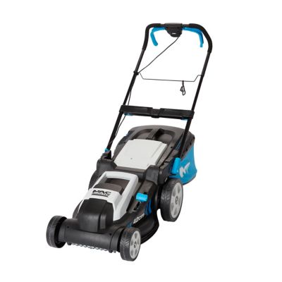 Tondeuse Jardin Largeur 43cm Tondeuse à Gazon électrique 1800W MOWOX - Coupe 43cm, Sac 50L - 5 Hauteurs De Coupe - Poignée Pliable - Puissante & Maniable Tondeuse Homme