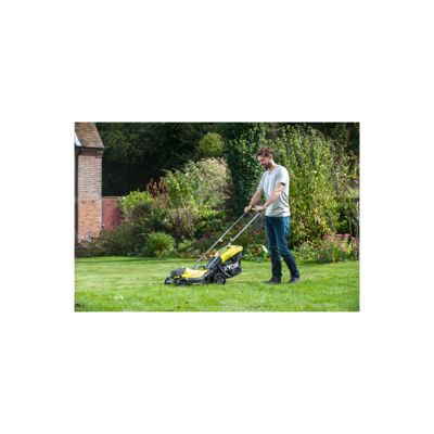 Tondeuse poussée RYOBI - RLM18X33B40 - 18V One+ - coupe 33cm - 1 batterie 4.0Ah - 1 chargeur