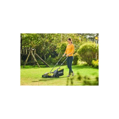 Tondeuse poussée RYOBI - RLM18X33B40 - 18V One+ - coupe 33cm - 1 batterie 4.0Ah - 1 chargeur