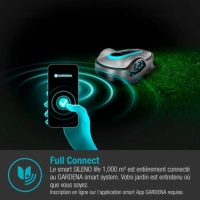 Tondeuse robot Gardena smart SILENO life 1000m²