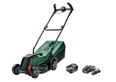 Tondeuse sans fil avec batterie 18 V - largeur de coupe 32 cm - hauteur de coupe 30 à 60 mm - bac 31 L - Bosch CityMower 18V-32-300