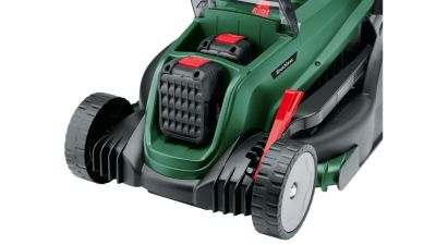 Tondeuse sans fil avec batterie 18 V - largeur de coupe 37 cm - hauteur de coupe 25 à 70 mm - bac 40 L - Bosch UniversalRotak 2x18V-37-550