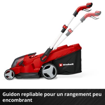Tondeuse sans fil avec batterie 18 V - largeur de coupe 42 cm - hauteur de coupe 25 à 75 mm - bac 50 L - Einhell RASARRO 36/42 (2x5,2Ah)