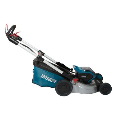 Tondeuse sans fil avec batterie 18 V - largeur de coupe 46 cm - hauteur de coupe 25 à 75 mm - bac 50 L - Erbauer ELM36SP-Li