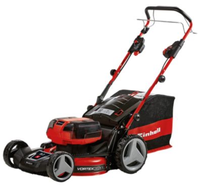 Tondeuse sans fil avec batterie 18 V - largeur de coupe 47 cm - hauteur de coupe 30 à 65 mm - bac 75 L - Einhell GP-CM 36/47 S HW Li (4x4,0Ah)