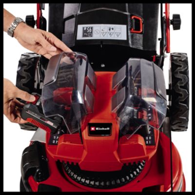 Tondeuse sans fil avec batterie 18 V - largeur de coupe 47 cm - hauteur de coupe 30 à 65 mm - bac 75 L - Einhell GP-CM 36/47 S HW Li (4x4,0Ah)