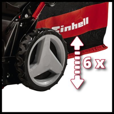 Tondeuse sans fil avec batterie 18 V - largeur de coupe 47 cm - hauteur de coupe 30 à 65 mm - bac 75 L - Einhell GP-CM 36/47 S HW Li (4x4,0Ah)