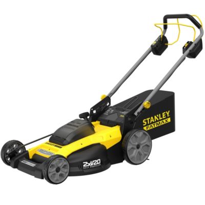 Tondeuse sans fil avec batterie 18 V - largeur de coupe 51 cm - hauteur de coupe 25 à 57 mm - bac 40 L - Stanley FatMax SFMCMWS251M-QW