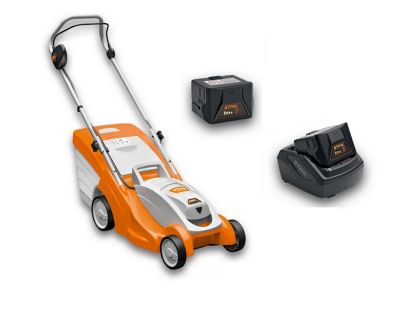 Tondeuse sans fil avec batterie 36 V - largeur de coupe 37 cm - hauteur de coupe 30 à 70 mm - bac 40 L - Stihl RMA 339 C