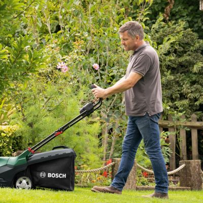 Tondeuse sans fil avec batterie 36 V - largeur de coupe 40 cm - hauteur de coupe 25 à 80 mm - bac 50 L - Bosch AdvancedRotak 36V-40-650