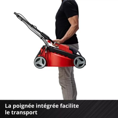 Tondeuse sans fil Einhell GE-CM 18/30 Li, batt. 18 V 3,0 Ah + chargeur, largeur 30 cm, bac 25 L.