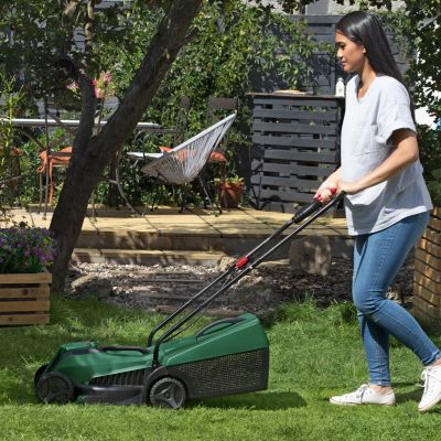 Tondeuse sans fil sans batterie 18 V - largeur de coupe 32 cm - hauteur de coupe 20 à 60 mm - bac 31 L - Bosch Easy Mower 18-32-200