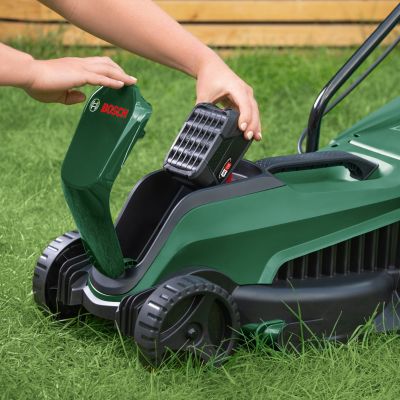 Tondeuse sans fil sans batterie 18 V - largeur de coupe 32 cm - hauteur de coupe 20 à 60 mm - bac 31 L - Bosch Easy Mower 18-32-200
