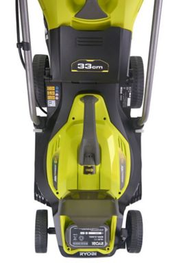 Tondeuse sans fil sans batterie 18 V - largeur de coupe 33 cm - hauteur de coupe 25 à 65 mm - bac 35 L - Ryobi OLM1833B