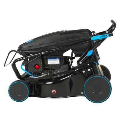 Tondeuse thermique 125 cm³ - largeur de coupe 41 cm - hauteur de coupe 25 à 75 mm - bac 50 L Mac Allister MLMP300SP40
