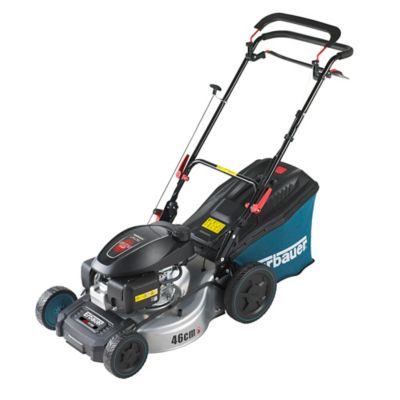 Tondeuse thermique 145 cm³ - largeur de coupe 46 cm - hauteur de coupe 25 à 75 mm - bac 65 L Erbauer ELMP145SP46