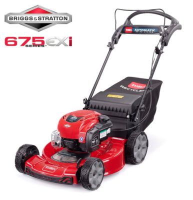 Tondeuse thermique 163 cm³ - largeur de coupe 55 cm - hauteur de coupe 25 à 102 mm - bac 63 L Toro Recycler® S55A-21771