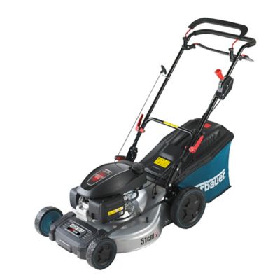 Tondeuse thermique 167 cm³ - largeur de coupe 51 cm - hauteur de coupe 25 à 75 mm - bac 65 L - Erbauer ELMP170SP51