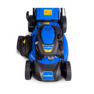 Tondeuse thermique Autotractée 7.5CV Démarrage électrique Moteur 4T OHV 224 cm3 Surfaces 2000m² GOODYEAR