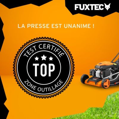 Tondeuse thermique autotractée démarrage électrique 196cm3 51cm - FUXTEC FX-RM5196eS - 6CV 60L