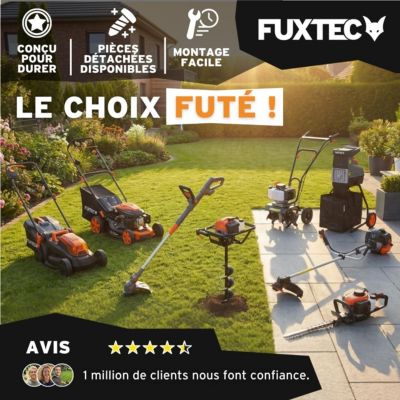 Tondeuse thermique autotractée démarrage électrique 196cm3 51cm - FUXTEC FX-RM5196eS - 6CV 60L