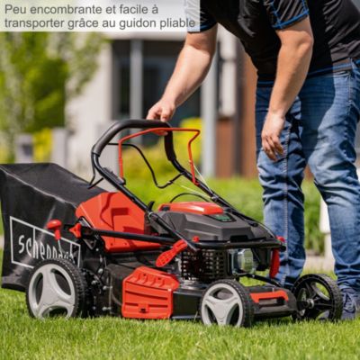Tondeuse thermique autotractée MS225-53 Scheppach - moteur 4T 224 cm3 - largeur de coupe 53 cm - 25-75 mm - 1800 m2 - bac 65L