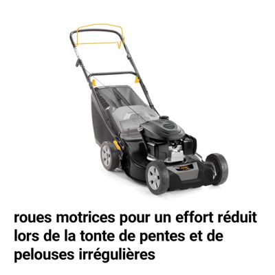 Tondeuse thermique autotractée 145 cm³ - largeur de coupe 46 cm - bac 60 L Alpina AL4 46 SH
