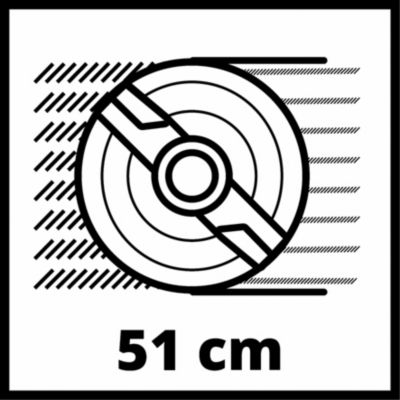Tondeuse thermique autotractée 170 cm³ - largeur de coupe 51 cm - bac 70 L Einhell GC-PM 51/3 S HW