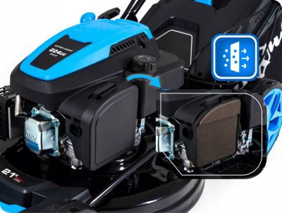 Tondeuse thermique avec entraînement Hexwelt puissante 224CC démarreur 53cm mulching 1 pièce.