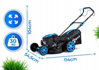 Tondeuse thermique avec traction Hexwelt puissante 200CC 51cm mulching 1 pièce.