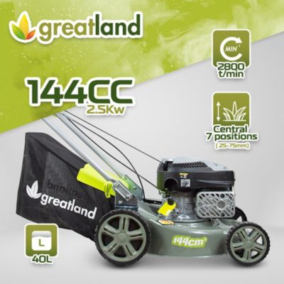 Tondeuse thermique tractée 144 CC - 400mm - Bac 40 litres
