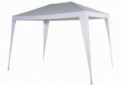 Tonnelle autoportante acier et toit polyéthylène Suhali blanche 3 x 2 m