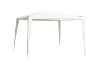 Tonnelle autoportante acier et toit polyéthylène Suhali blanche 3 x 3 m