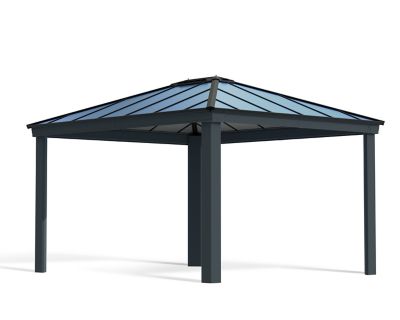Tonnelle autoportante aluminium et toit polycarbonate Canopia by Palram Dallas 3,64 x 3,64 m
