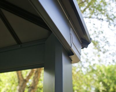 Tonnelle autoportante aluminium et toit polycarbonate Canopia by Palram Dallas 3,64 x 6,12 m