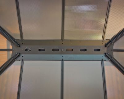 Tonnelle autoportante aluminium et toit polycarbonate Canopia by Palram Dallas 3,64 x 6,12 m