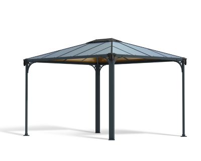 Tonnelle autoportante aluminium et toit polycarbonate Canopia by Palram Martinique 3,6 x 2,96 m
