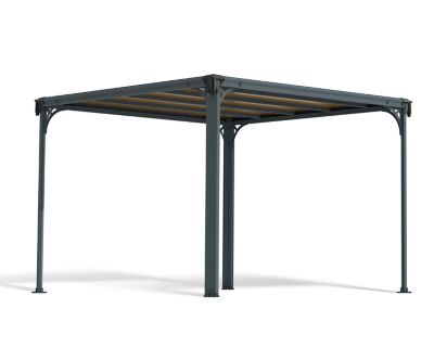 Tonnelle autoportante aluminium et toit polycarbonate Canopia by Palram Milano 3 x 3 m
