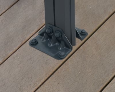 Tonnelle autoportante aluminium et toit polycarbonate Palermo 4,3 x 4,3 m