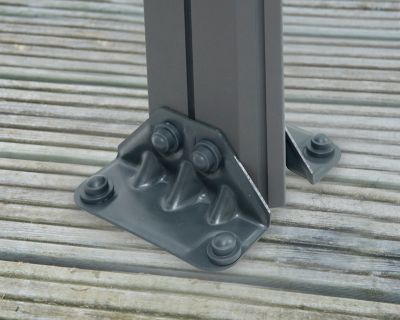 Tonnelle autoportante aluminium et toit polycarbonate Palermo 4,3 x 4,3 m