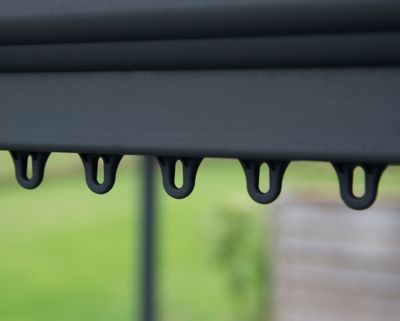 Tonnelle autoportante aluminium et toit polycarbonate Palermo 4,3 x 4,3 m