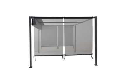 Tonnelle autoportante Moses 3x4m avec Stores enroulables latéraux