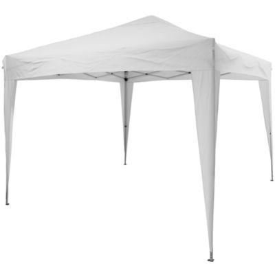 Tonnelle autoportante pliante acier et toit polyester blanc 3 x 3 m