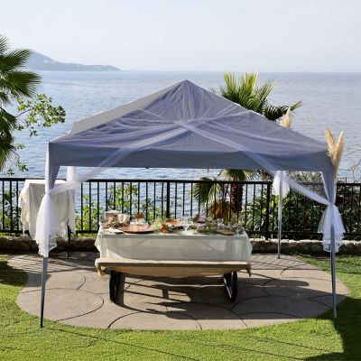 Tonnelle autoportante pliante Frandis gris 3 x 3 m + sac de transport