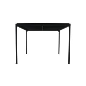 Tonnelle autoportante Sanba GoodHome noir h.2,22 m x l.3 m x p.3m